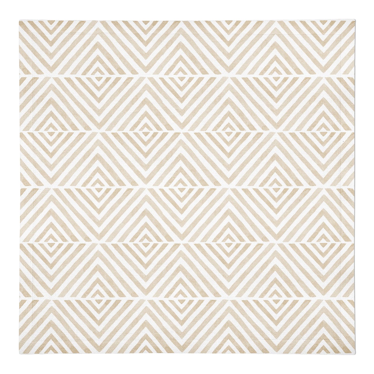 Cream Diamond Pattern Cotton Twill Napkin